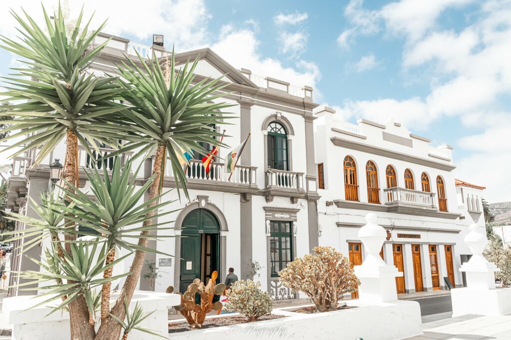 La mairie de Haria à Lanzarote aux Canaries