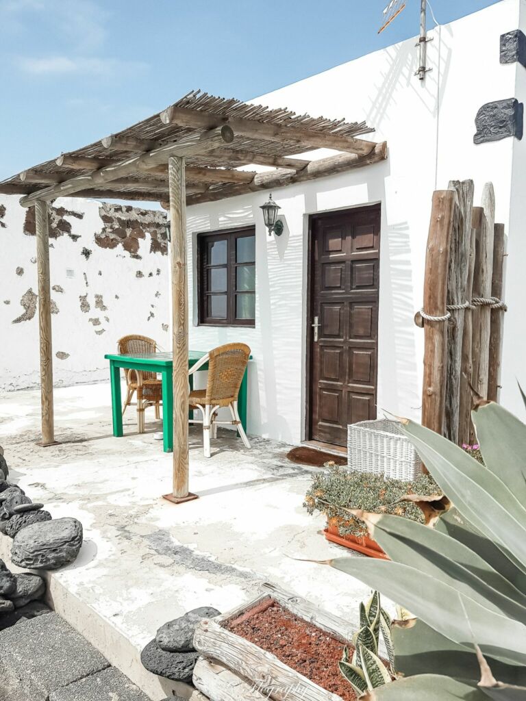 petite maison du village de El golfo à Lanzarote aux Canaries