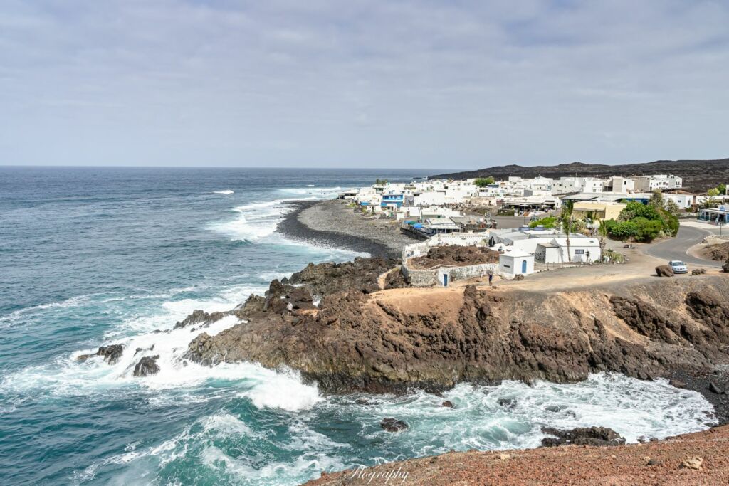 le village de pécheurs de El Golfo à Lanzarote canaries