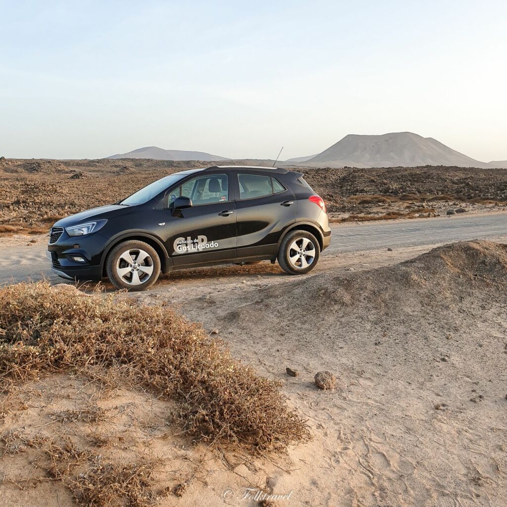 notre voiture de location aux Canaries Lanzarote