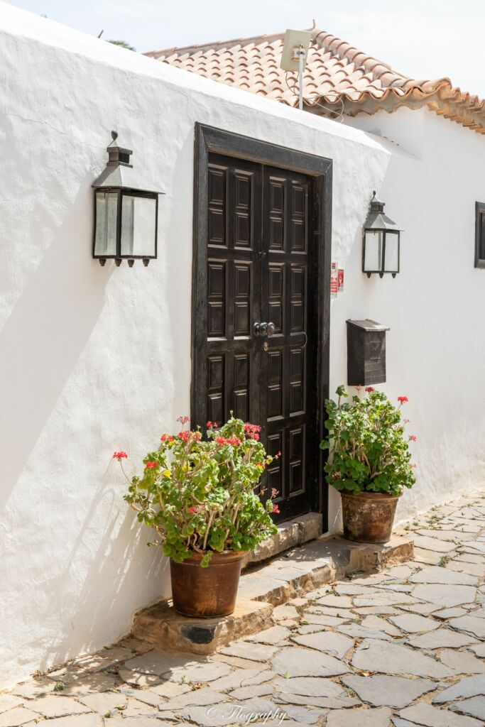 porte de maison en bois à Betancuria Fuerteventura