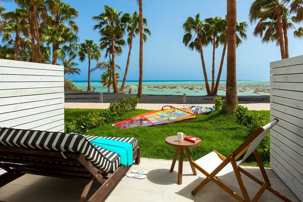 Terrasse de la chambre vue sur mer