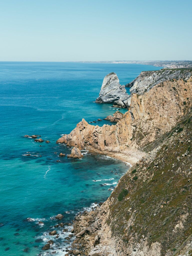 Vue sur Cabo da Roca au Portugal