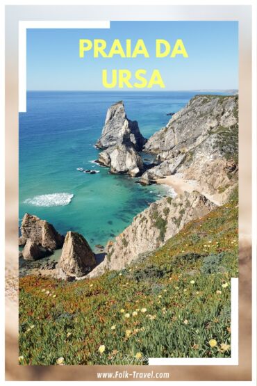 rochers sur la plage à Praia-da-Ursa au Portugal épingle Pinterest