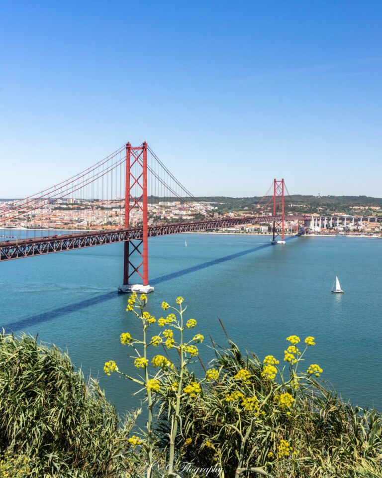 pont du 25 avril à Lisbonne depuis le Cristo Rei