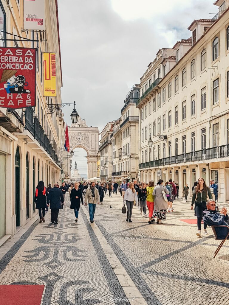 rue Augusta à Lisbonne