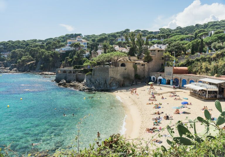 plage de callela de palafrugell espagne catalogne cami da ronda playa beach catalunya catalunia