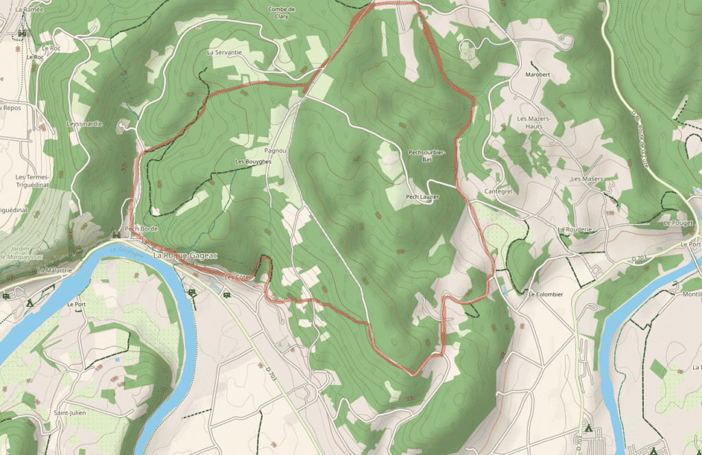 boucle des chênes randonnée la roque gageac Dordogne