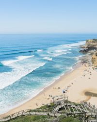 plage Ribera d'illas pour le surf au Portugal