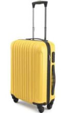 valise cabine jaune voyage avion